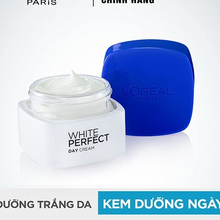 Kem dưỡng da trắng mượt đều màu ngày và đêm L'Oreal Paris White Perfect