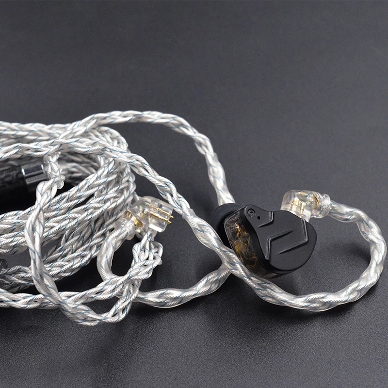 Dây Cáp Tai Nghe KZ ZS10 PRO ZSN ZSX ZAX DQ6 CSN VX Mạ Bạc 8 Lõi