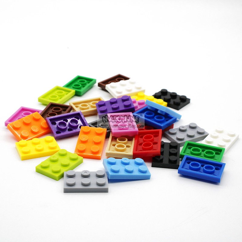 Đồ chơi giáo dục lắp ráp le. go logo moc combo 20 gạch dẹt 2x3 a19 3021