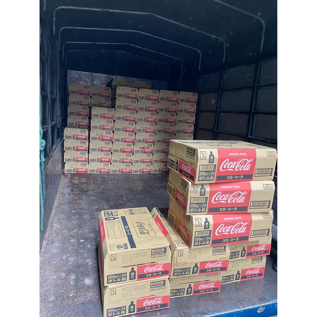 Coca Nhật nắp vặn thùng 24 chai nhôm Nội địa Nhật Bản