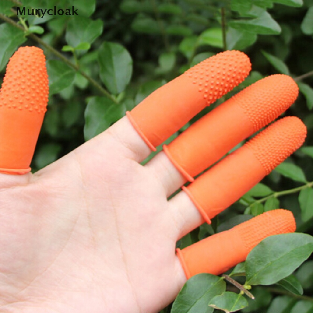 Set 100 Vỏ Bọc Ngón Tay Bằng Cao Su Tự Nhiên