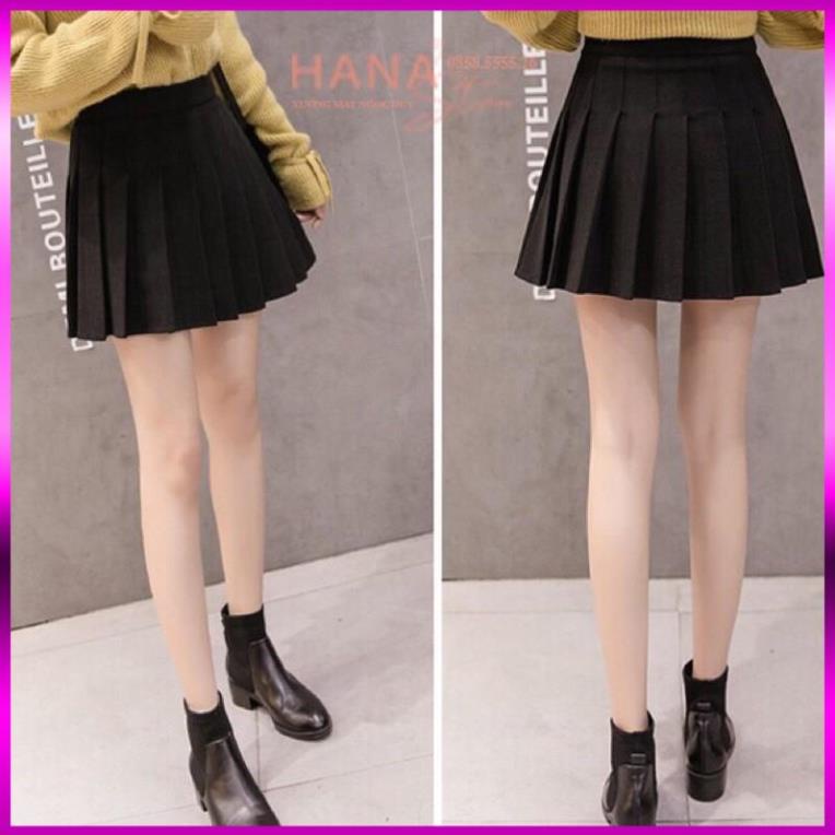 [Xả Kho 3 Ngày] CHÂN VÁY XẾP LY MÀU ĐEN SIÊU ĐẸP -CHÂN VÁY XẾP PLY XUẤT KHẨU | BigBuy360 - bigbuy360.vn