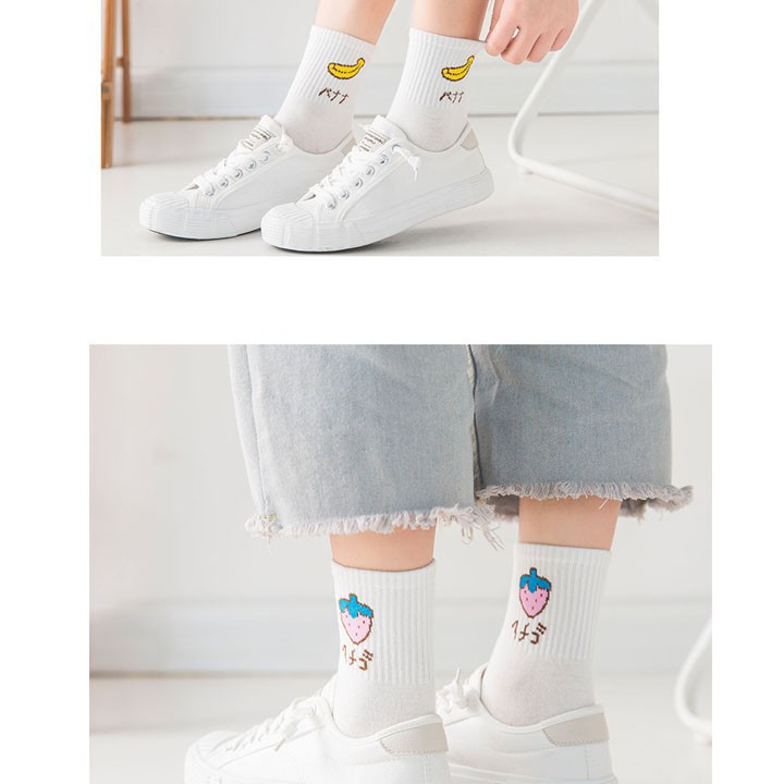 [GIÁ SỐC] Tất vớ nữ trái cây đẹp TN06 đep dễ thương Cute chọn ngẫu nhiên- QSTORE