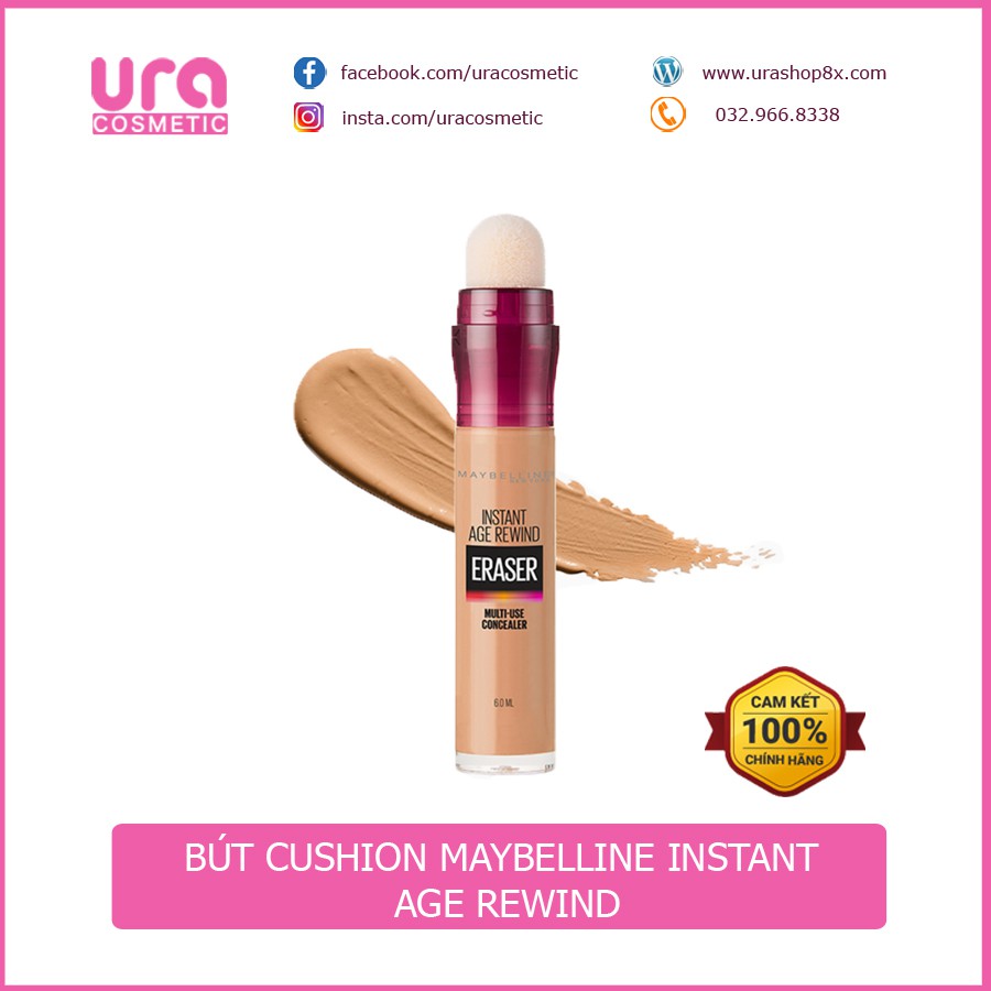 Bút cushion che khuyết điểm giảm quầng thâm Maybelline Instant Age Rewind 6ml