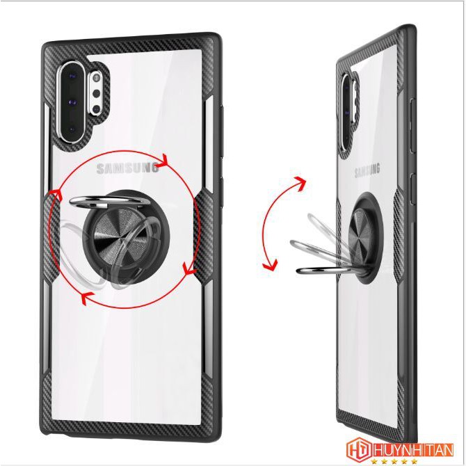 Ốp lưng Samsung Note 10 Plus chống sốc RING CASE nhiều màu