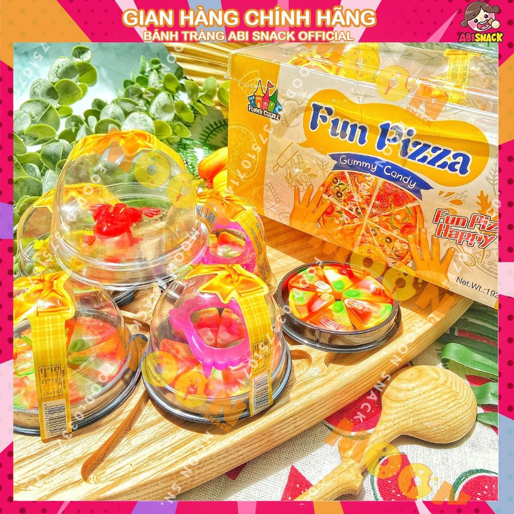 1 hộp kẹo dẻo FUN PIZZA& HUMBEGER nhỏ xinh kèm đồ chơi hộp 15,5g