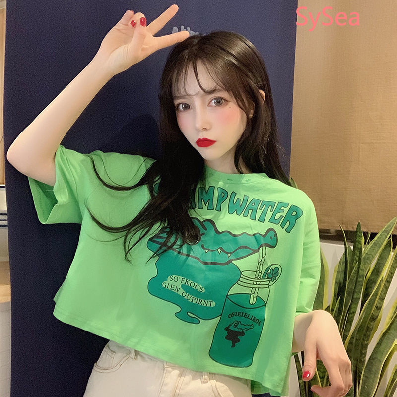 Áo thun tay lỡ dáng rộng thời trang mùa hè dành cho nữ