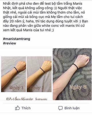 Sữa tắm trắng da Manis white body shampoo