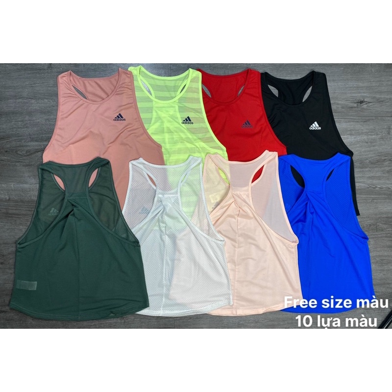 ÁO TANKTOP TẬP GYM, YOGA NỮ - ÁO TANKTOP VẢI LƯỚI LƯNG GẤP SIÊU XINH