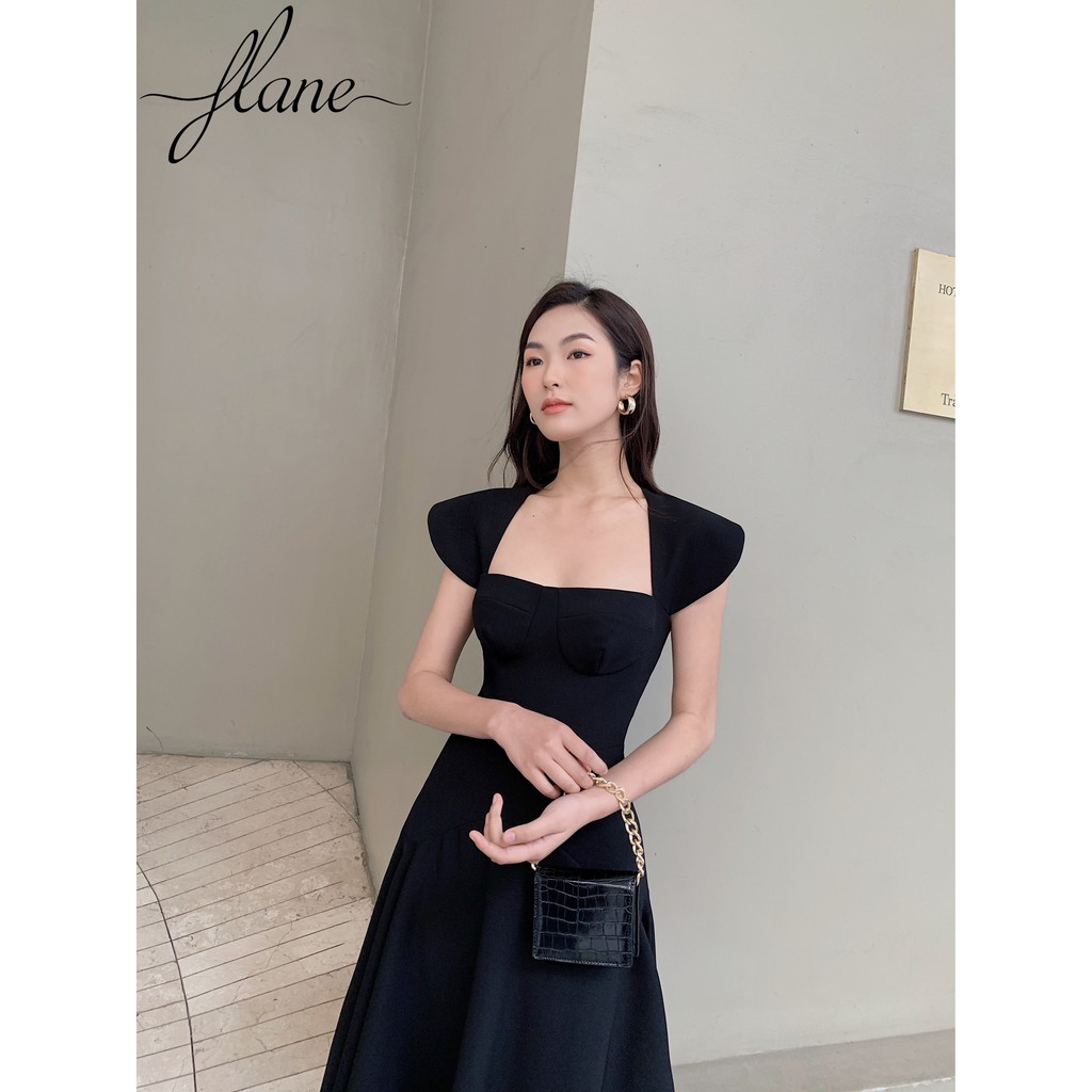 [ ĐANG ƯU ĐÃI ] Váy đen cúp ngực  [FREESHIP] - Thiết kế Flane.