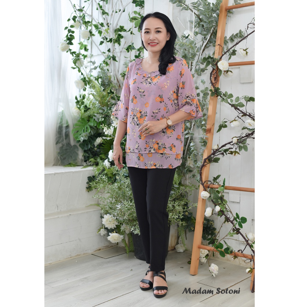 Madam Sotoni - Thời trang trung niên - Áo kiểu nữ trung niên - VTBC112