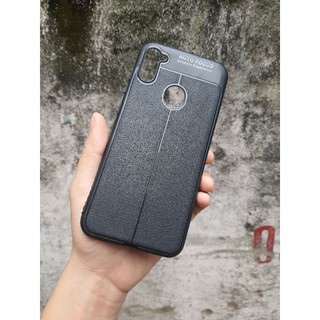 Ốp lưng Samsung Galaxy A11/ M11 Vân giả da chống sốc Auto Focus
