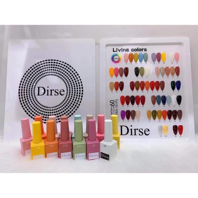 set sơn Dirse Hàn Quốc 60 mầu Chất sơn Đặc - Bóng - Bền    Tặng kèm bảng mầu trị giá Tặng kèm base + top