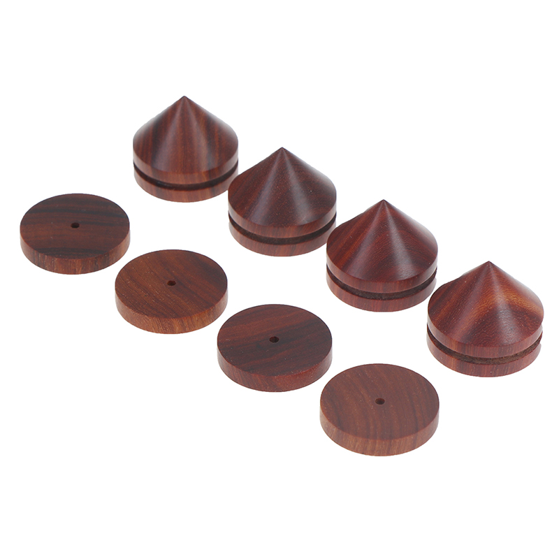 Set 4 Chân Đứng Loa Bằng Gỗ Hồng 23mm / 0.91 "