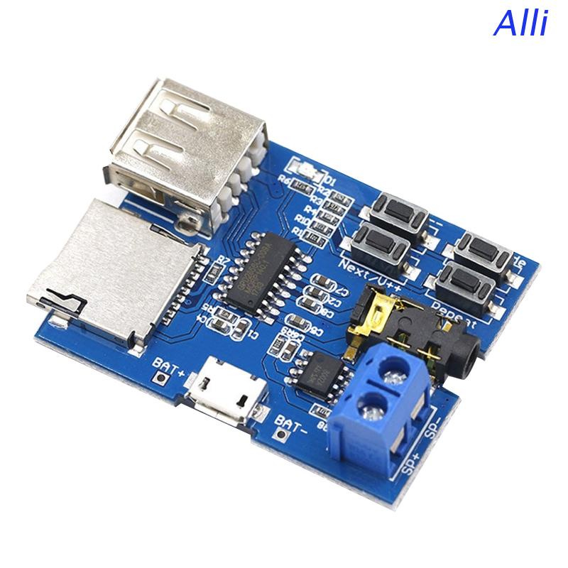 Bảng Mạch Giải Mã MP3 Thẻ TF U Disk MP3 USB 5V Tích Hợp Khuếch Đại Âm Thanh