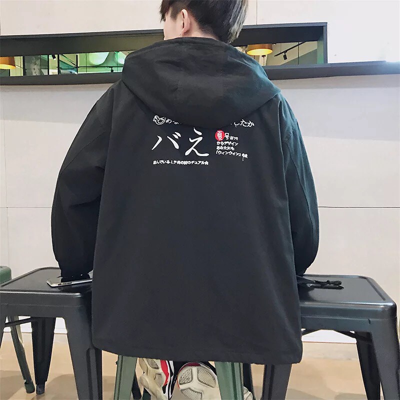 Áo khoác dù unisex form rộng Chữ Nhật ulzzang WIND | BigBuy360 - bigbuy360.vn