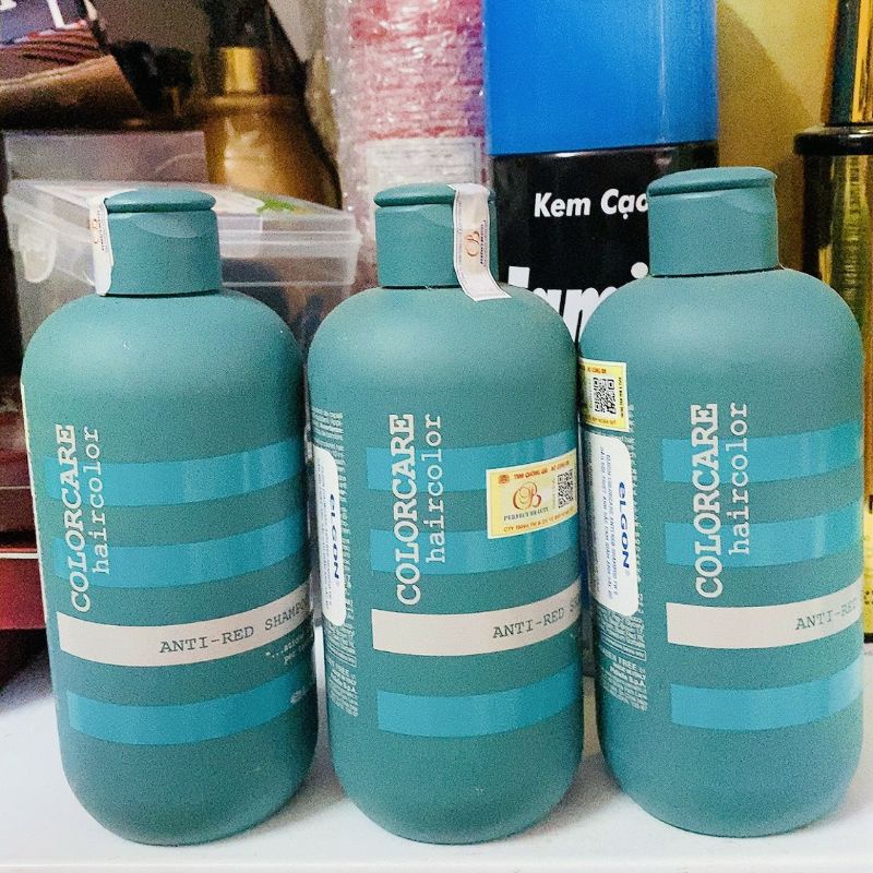 DẦU GỘI XANH ELGON KHỬ ÁNH CẢM ĐỎ, GIỮ MÀU RÊU 3OO ML