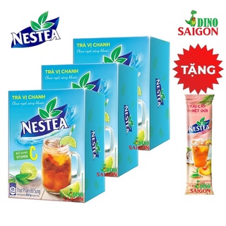 [Tặng gói Trà Hoa quả 12g] Combo 3 Hộp Trà Nestea vị Chanh (Hộp 15 gói x 12g)