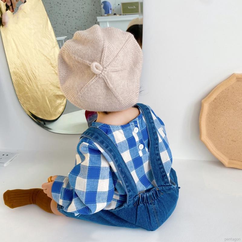 Mũ trùm đầu dệt kim màu sắc kẹo ngọt cho bé từ 1-6T