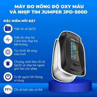 Máy đo nồng độ oxi trong máu và nhịp tim jumper 500d thương hiệu đức - ảnh sản phẩm 1