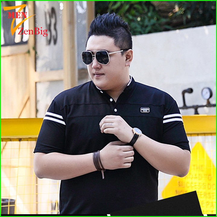 áo thun nam ngắn tay có cổ big size dành cho người béo, người mập từ 80-140kg | BigBuy360 - bigbuy360.vn