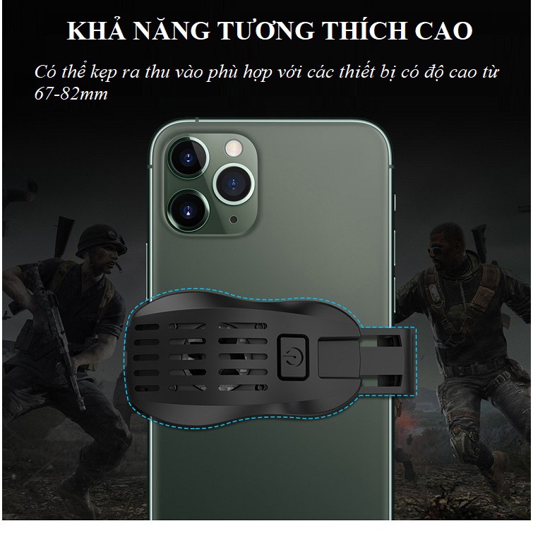 Tản Nhiệt ❤️FREESHIP❤️ Quạt Làm Mát Điện Thoại Bán Dẫn - Bảo Vệ Điện Thoại Không Bị Chai Pin P20