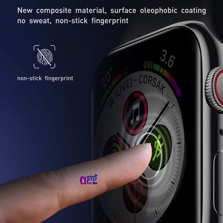 MIẾNG DÁN CƯỜNG LỰC DẺO APPLE WATCH SERI 4-5-6 - APPLE WATCH SE BASEUS PET CHÍNH HÃNG [NEW 100%]