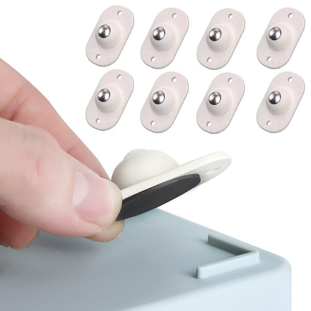 Bánh Xe Lăn Bằng Thép Không Gỉ Tự Dính Xoay 360 Độ Thông Dụng Cho Hộ Gia Đình