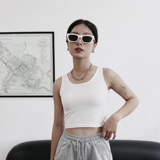 Áo ba lỗ croptop nữ cotton | Tank Top - 25STUDIO