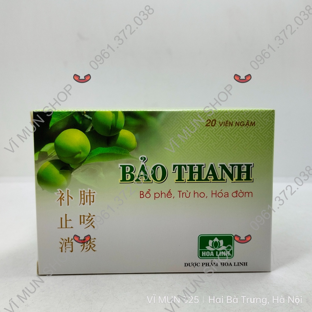 Viên ngậm Bảo Thanh hộp 20 viên