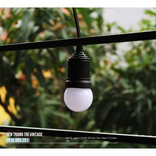 Dây đèn ngoài trời E27 - Kèm bóng