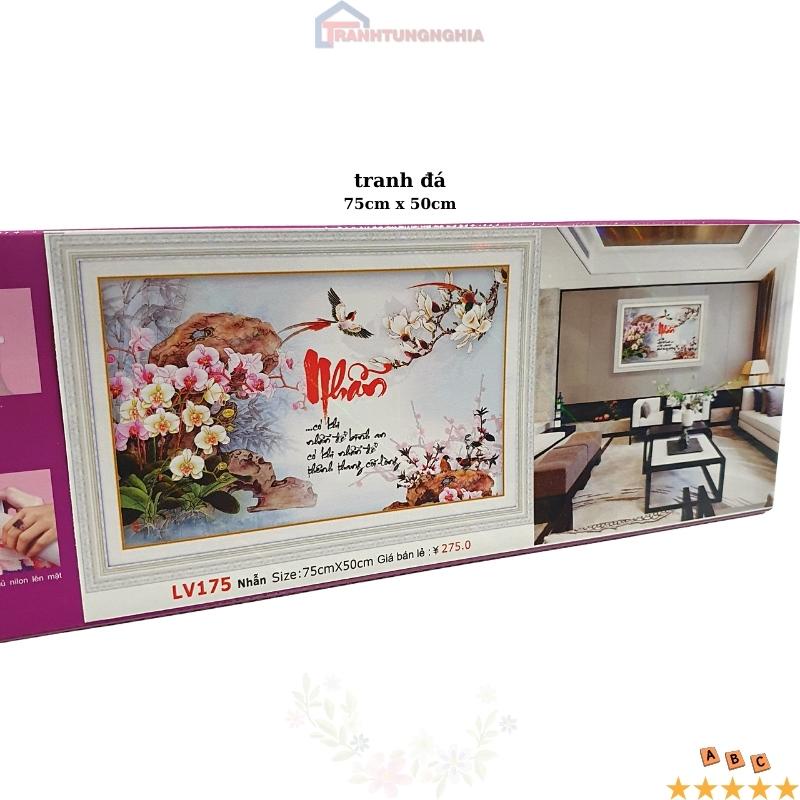 Tranh đính đá, tranh thêu chữ thập chữ nhẫn