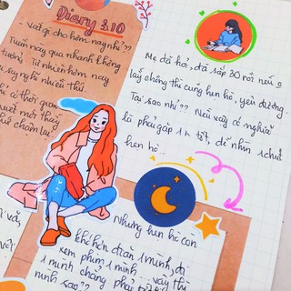 Daily Sticker trang trí sổ