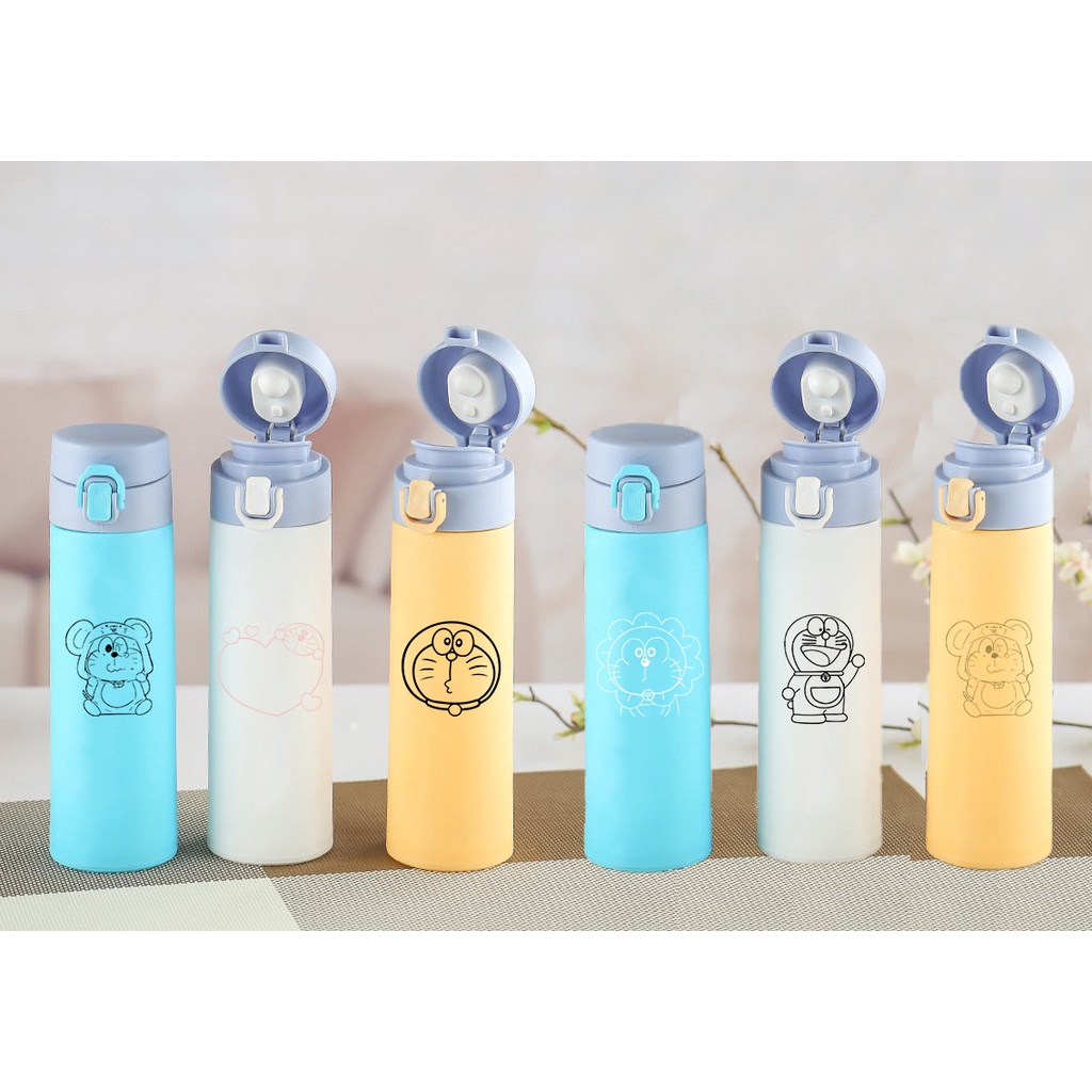 bình nước 2 lớp doremon B2DC27 dễ thương cute hoạt hình 400-500ml