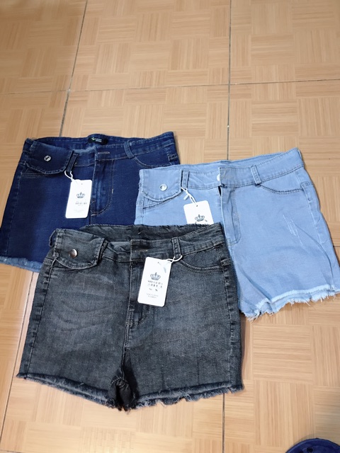 QUẦN SOOC JEAN TÚI NẮP