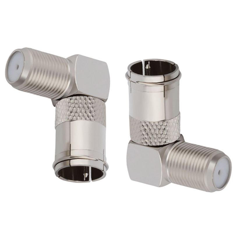 Set 5 Đầu Nối Dây Cáp Chữ F Male Sang Female 90 Độ