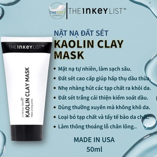 Mặt nạ đất sét The INKEY List Kaolin Clay Mask 50ml