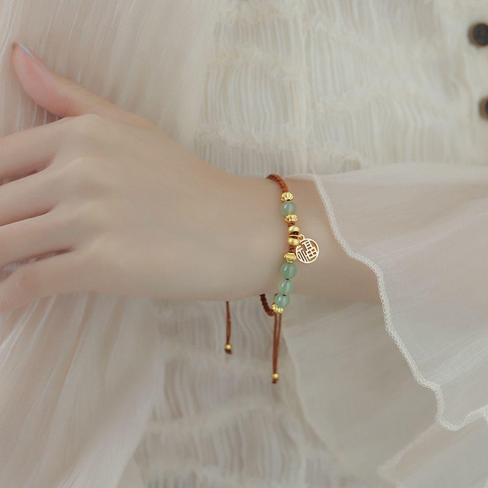Vòng Tay Bùa May Mắn Phong Cách Trung Hoa Thời Trang Cho Nữ|Vòng Tay Dây Thừng Nhiều Màu Sắc Phong Cách Retro