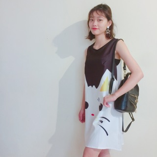 Váy xuông hình mèo