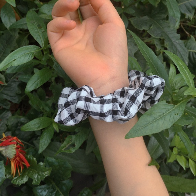 Dây buộc tóc nữ HOTTREND siêu xinh - SCRUNCHIES KẺ Ô LỚN đẹp thu hút - Phụ kiện thời trang ẢNH THẬT -Quà tặng đẹp giá rẻ