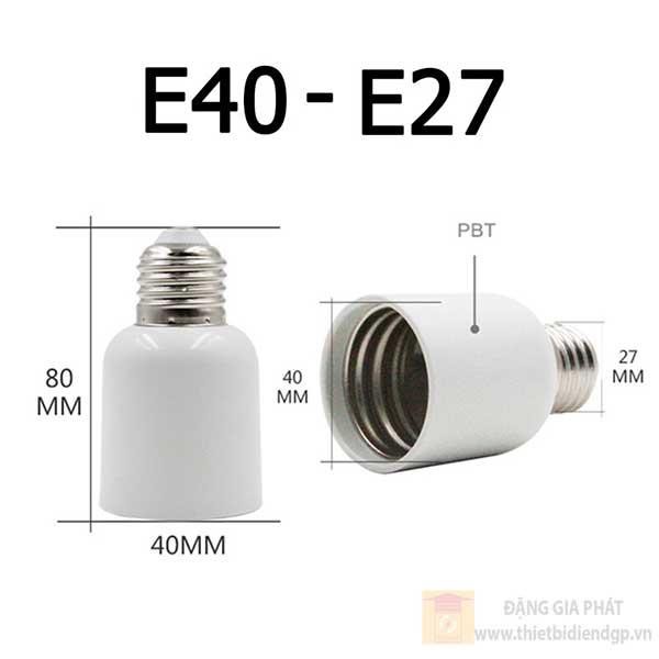 ⚡GIÁ HỦY DIỆT⚡ Đuôi Đèn Chuyển Đổi Từ E27 Sang E40 MPE -HÀNG CHÍNH HÃNG