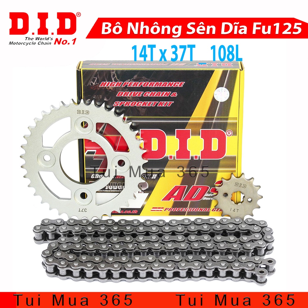 Bộ Nhông sên dĩa DID Honda Future X , Future 125 , Wave RS , S110, Blade, RSX
