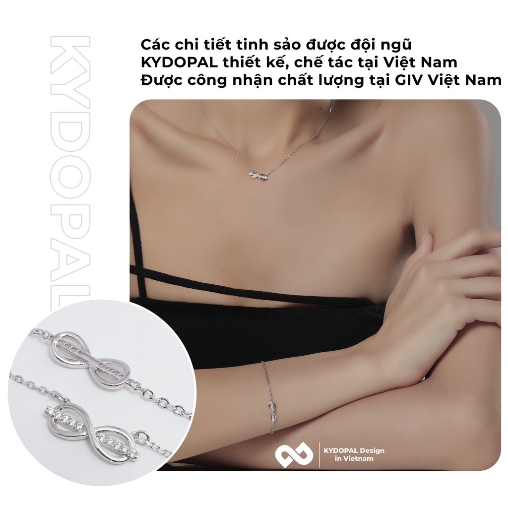 Dây chuyền bạc KYDOPAL cao cấp trang sức nữ bạc ý 925 cá tính - PAL7C2