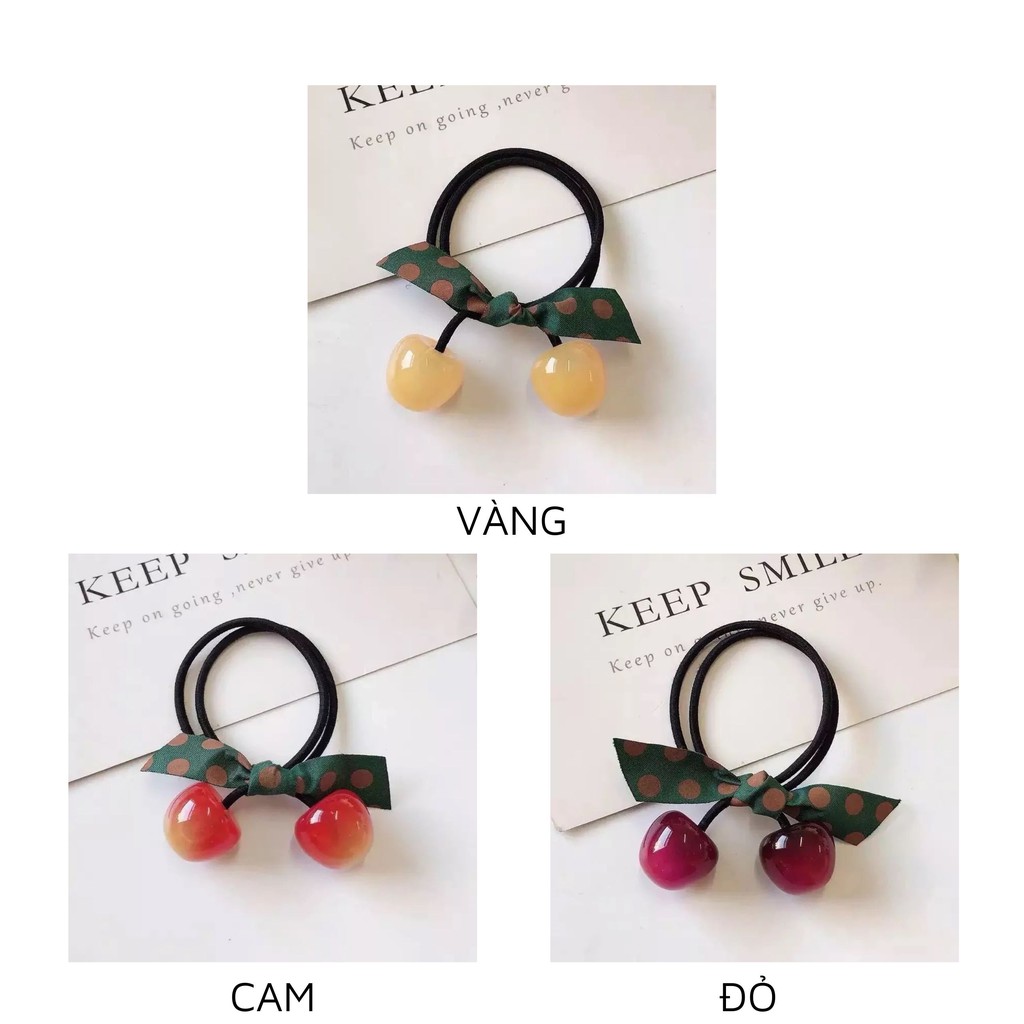Dây Buộc Tóc Cột Tóc Hàn Quốc Cherry UMI 374