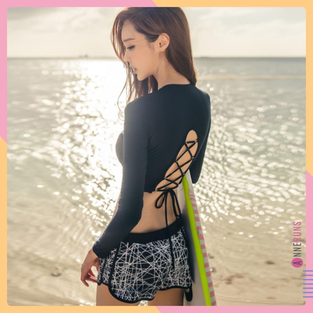 Bộ Đồ Bơi Đi Tắm Biển Nữ Bikini 2 Mảnh (1 Set Áo Bra Và Quần Lót) AO1718 II Annerun Viêt Nam Xịn