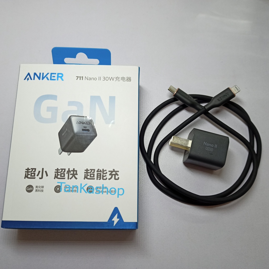 Củ Cáp Sạc Anker 30W lP14 Sạc Nhanh PD A2146 Công Nghệ GaN 2