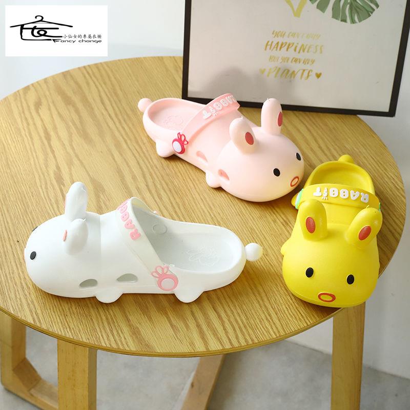 Dép Sandal Đục Lỗ Chống Trượt Hình Thỏ Hoạt Hình Dễ Thương Thời Trang Mùa Hè Cho Nữ