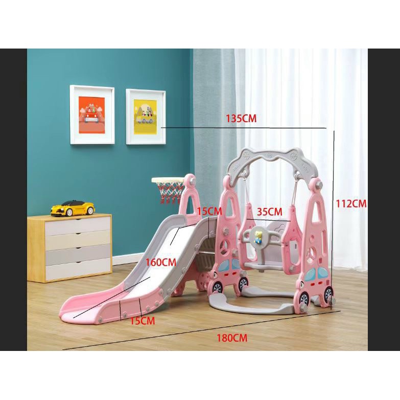 CẦU TRƯỢT CHO BÉ - CẦU TUỘT XÍCH ĐU CHO BÉ - MẪU 01 MÁNG DÀI CHẮC CHẮN