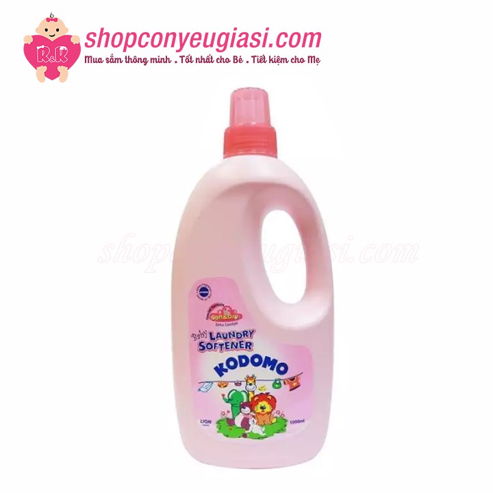 Nước Xả Mềm Vải Kodomo Original (Bình 1000ml) - Dành Cho Bé Từ Sơ Sinh