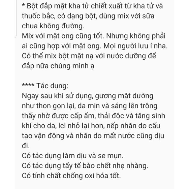 Combo đắp mặt của bạn Thủy Chề